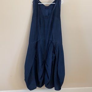 KEKOO Couture Navy Blue Dress